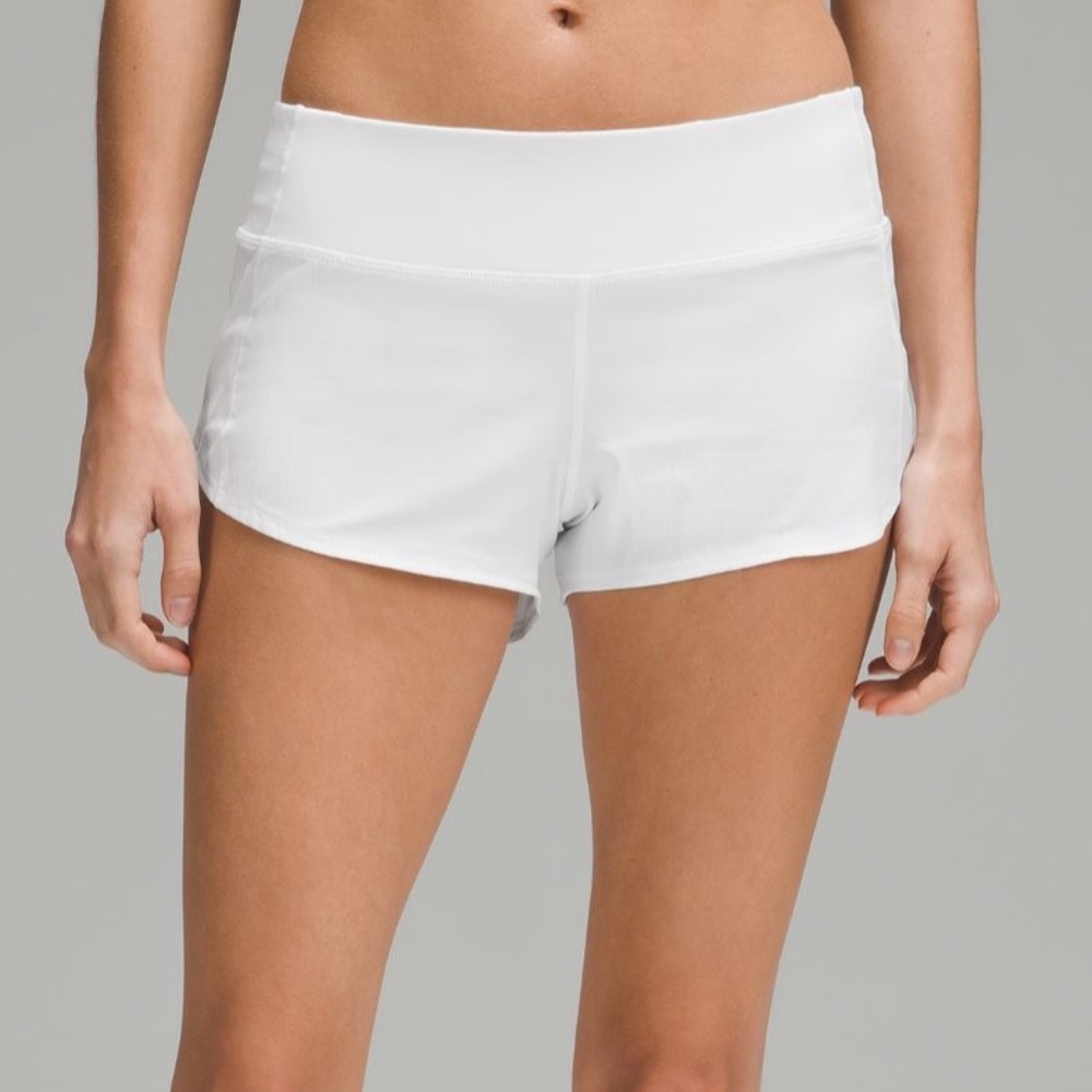 Lululemon Athletica White Athletic Shorts